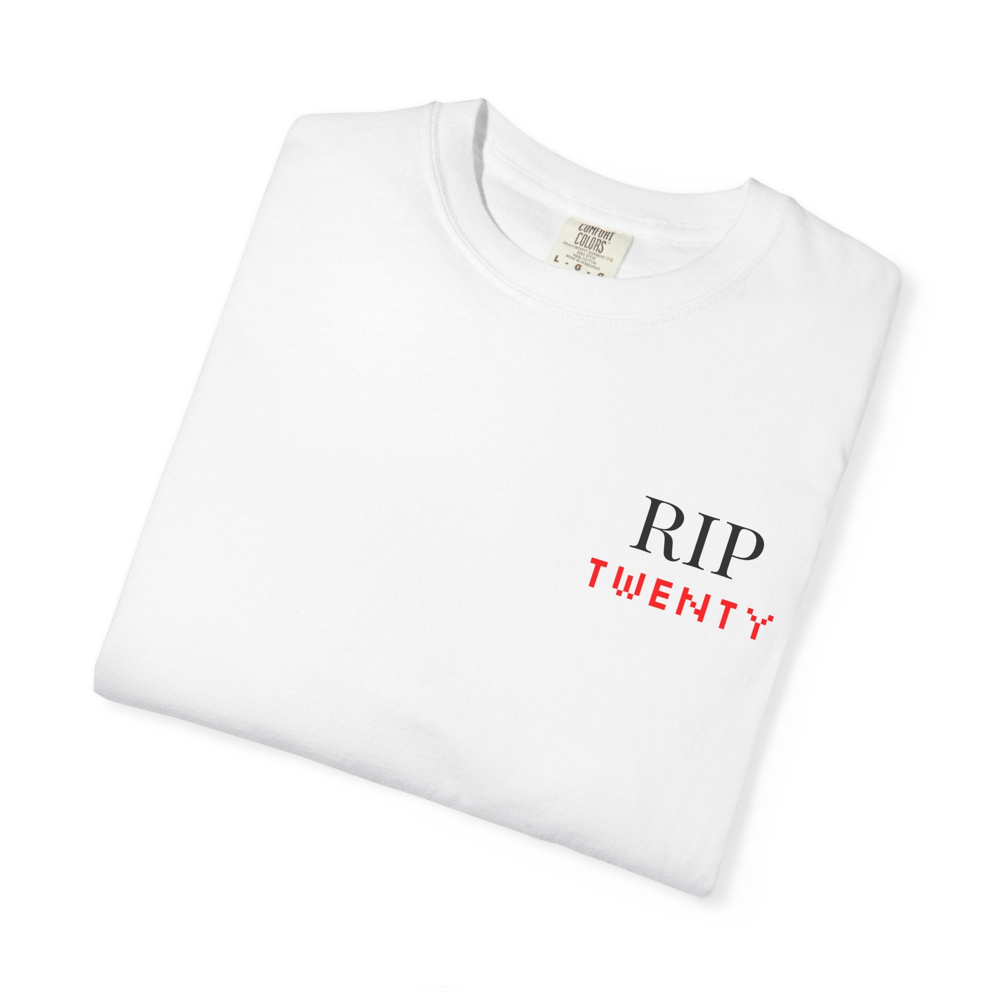 RIP Twenty Graphic T-Shirt — “Bad Habits Die Young” Skull Money Back Print