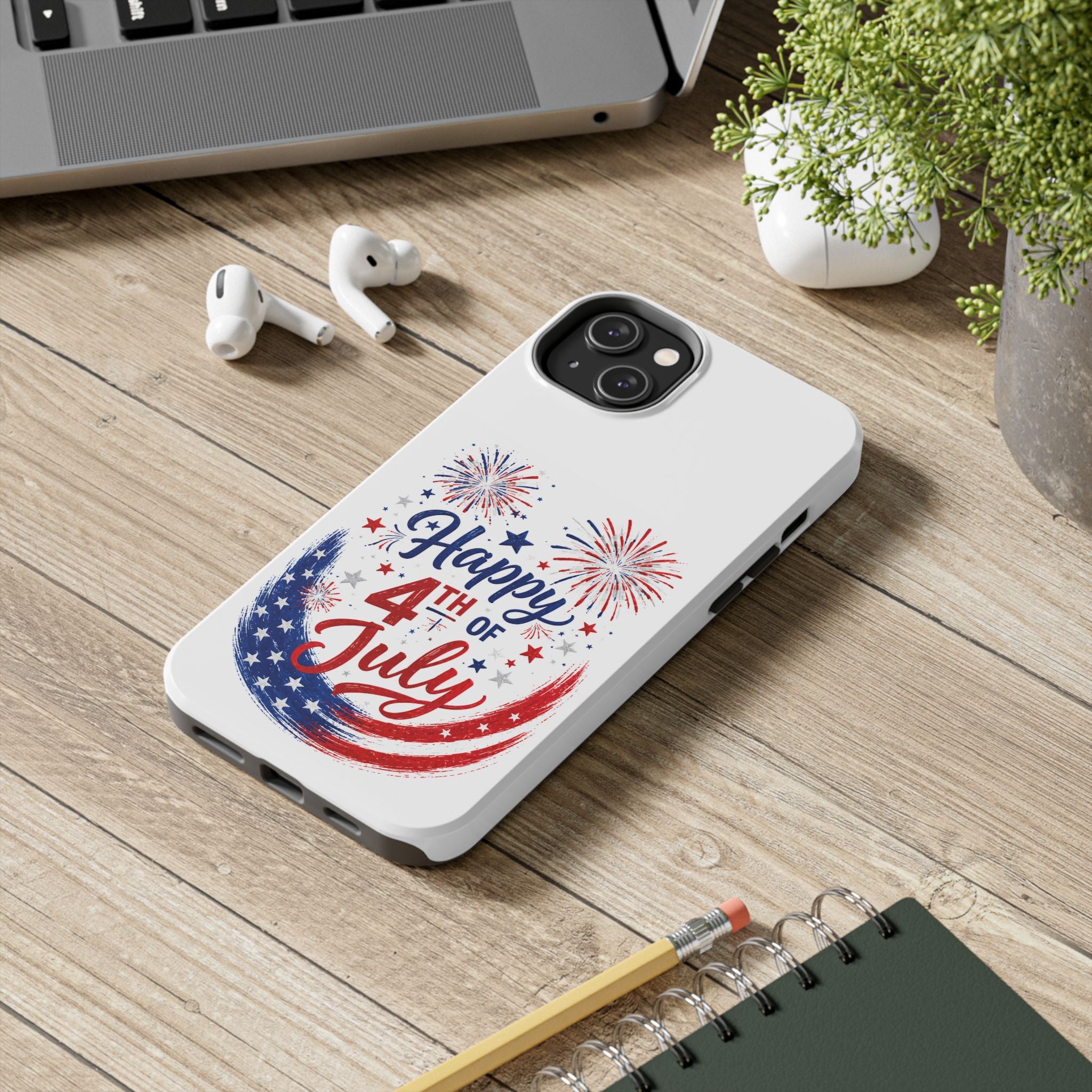 Happy 4th of July Tough Phone Case — Patriotic Fireworks USA Phone Cover