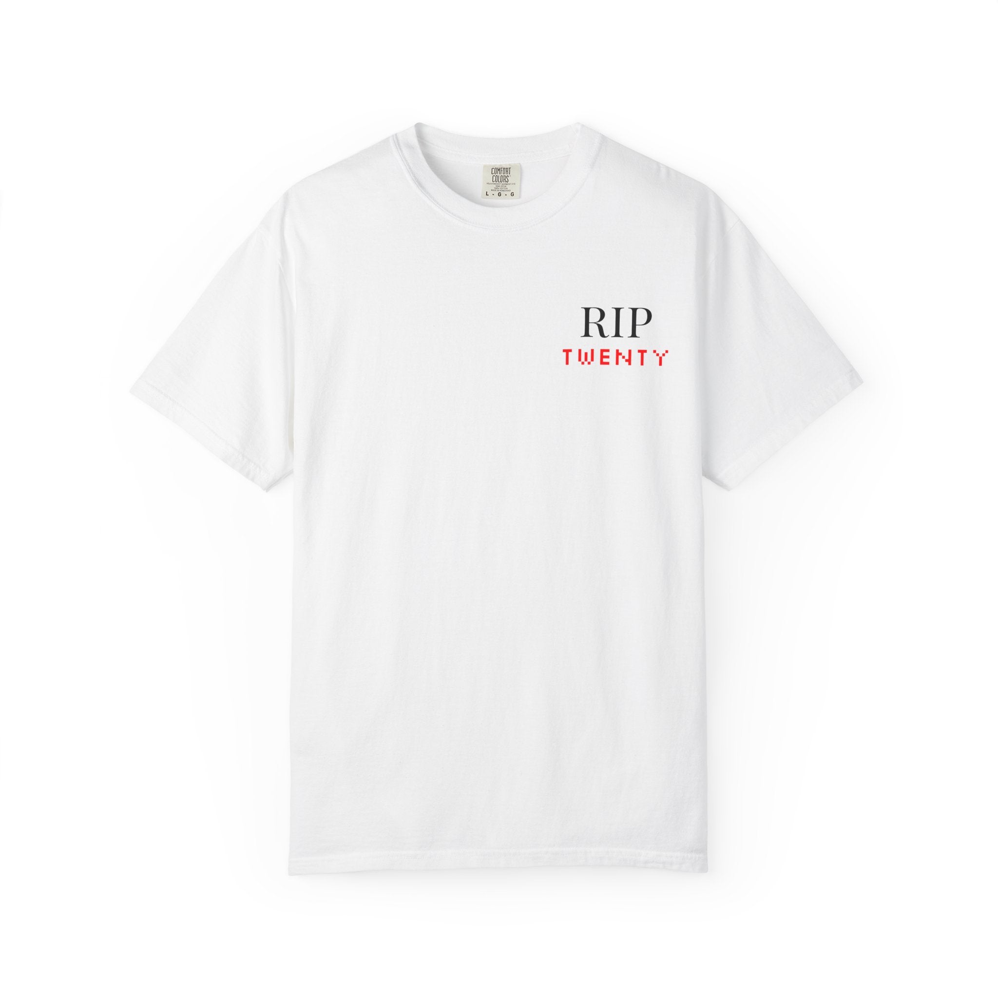 RIP Twenty Graphic T-Shirt — “Bad Habits Die Young” Skull Money Back Print