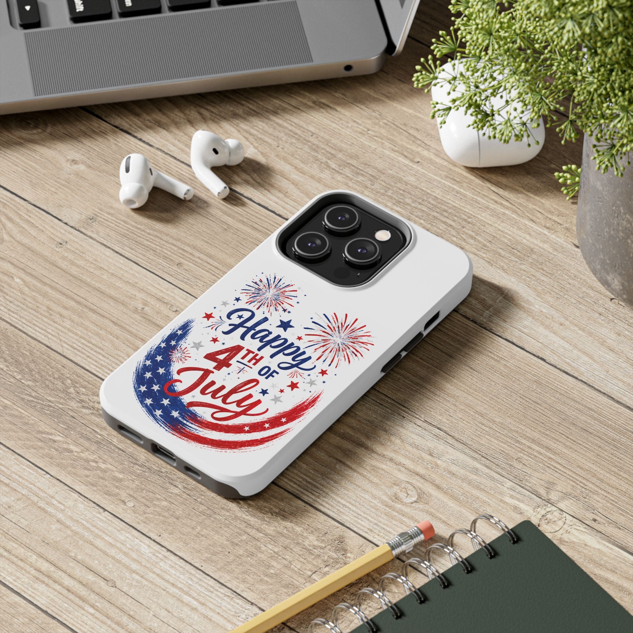Happy 4th of July Tough Phone Case — Patriotic Fireworks USA Phone Cover